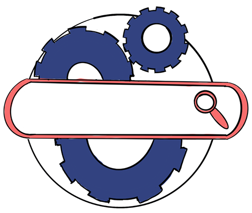 Search field with gears